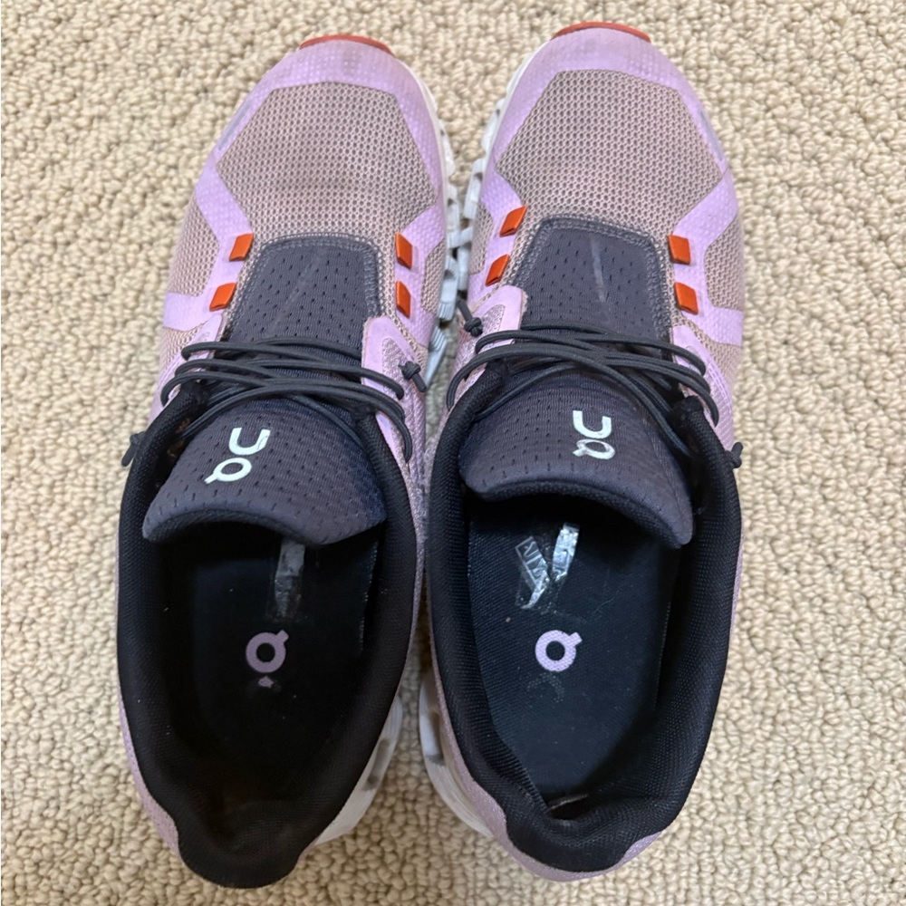 On Running Sneakers in Pink and Black